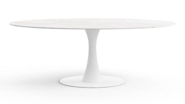 The Aarhus – Calacatta Marble, Oval 77in