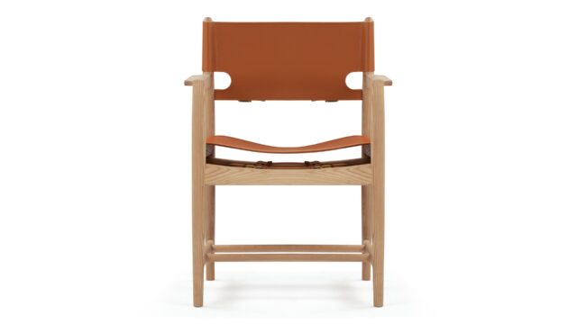 The Aksel – Whiskey Brown Vegan Leather, Armchair