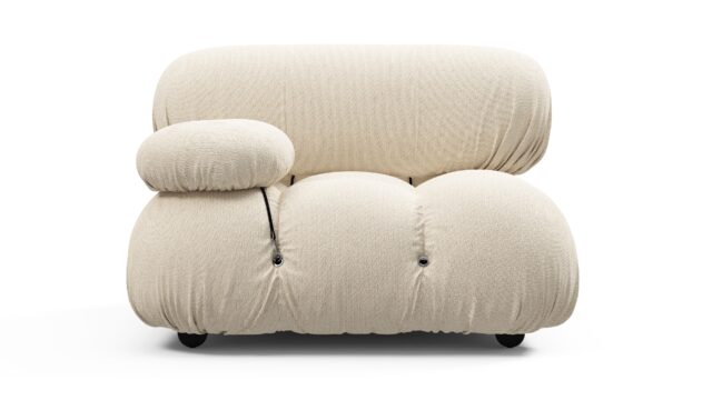 The Bellini – Cream Chunky Performance Weave (Outdoor), Left Arm