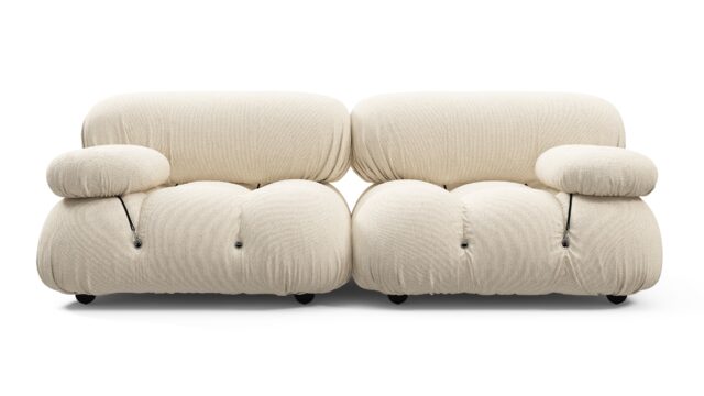 The Bellini Outdoor – Cream Chunky Performance Weave (Outdoor), Two Seater Sofa