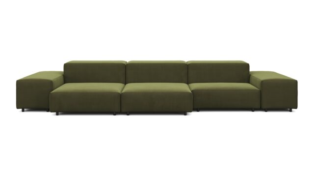 The Extrasoft – Spruce Luxe Velvet, Three Seater Sofa (Right)