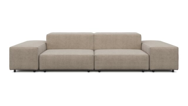 The Extrasoft – Biscotti Brushed Weave, Two Seater Sofa