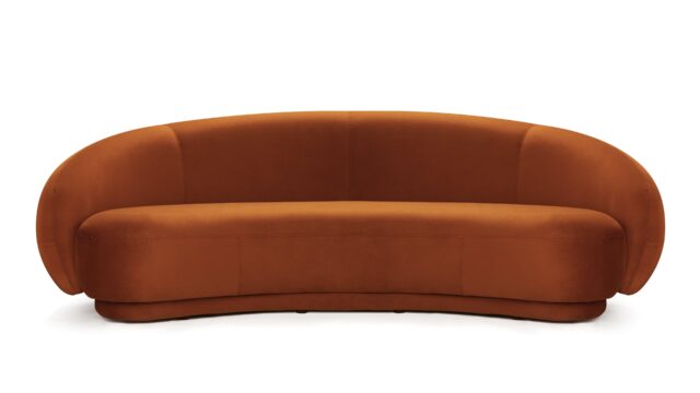 The Julep – Burnt Orange Velvet, Sofa