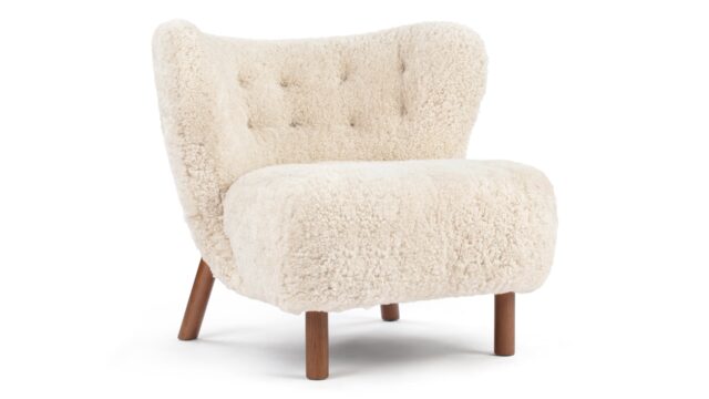 The Petra – Natural Luxe Sheepskin, Lounge Chair