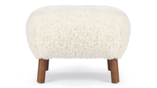 The Petra – White Long Hair Sherpa, Ottoman