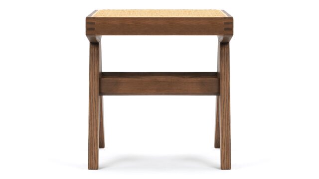 The Jeanneret Low Stool – Walnut, Stool