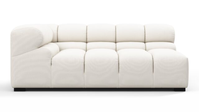 The Tufty Outdoor – Soft White Performance Weave (Outdoor), Extra Large Corner (Left)