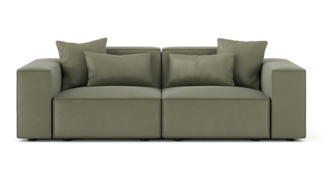 The Arles – Sage Vegan Suede, Two Seater