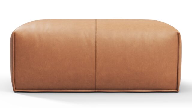 The Bambole – Chestnut Vegan Leather, Ottoman