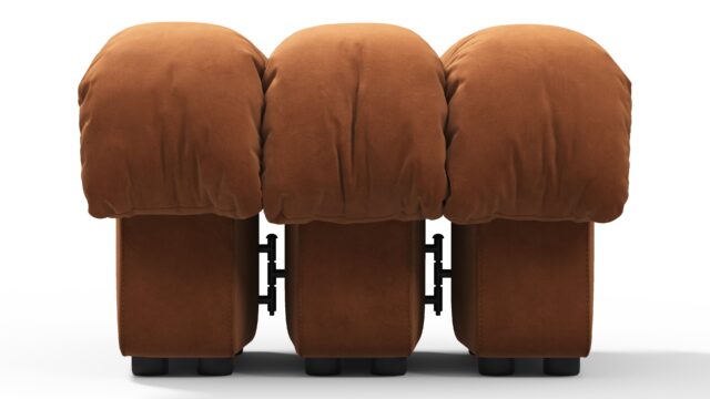 The DS 600 – Burnt Orange Vegan Suede, Ottoman