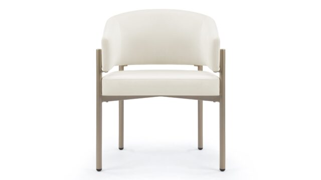 The Esme Outdoor – Ivory Performance Weave and Brushed Brass