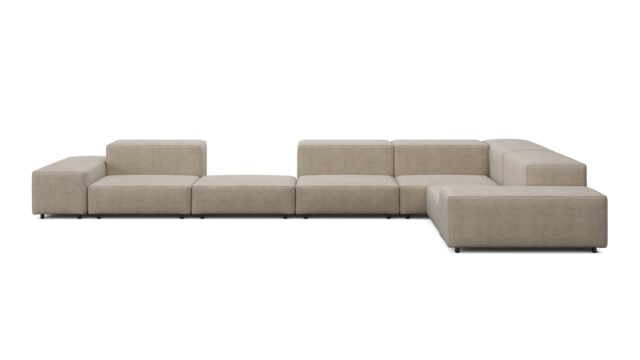 The Extrasoft – Biscotti Brushed Weave, Large Corner (Right)