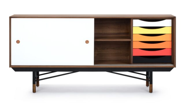 The Finn Juhl – Walnut and Yellow, Credenza
