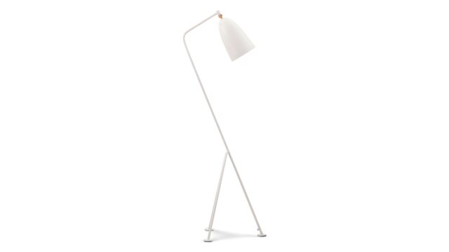 The Grasshopper – White, Floor Lamp