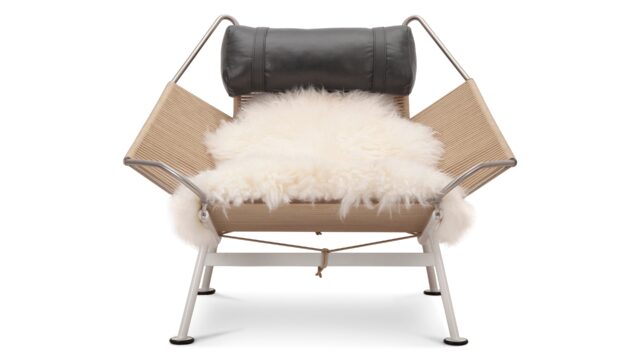 The Halyard – Midnight Black Premium Leather, Lounge Chair