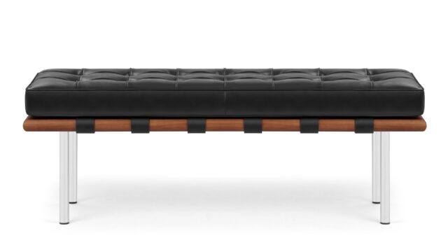 The Manhattan – Midnight Black Premium Leather, Two Seater