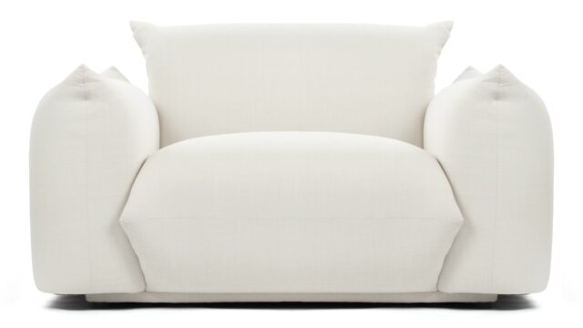The Marenco – Ivory Linen, Lounge Chair