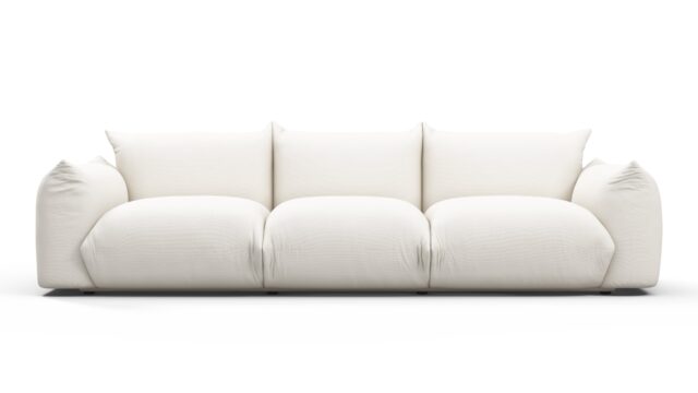 The Marenco Outdoor – Soft White Performance Weave (Outdoor), Three Seater Sofa