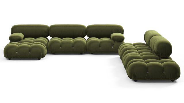 The Bellini – Thyme Luxe Velvet, Sectional (Large Right Corner)