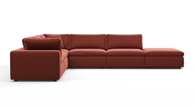 The Sky – Cinnamon Velvet, Sectional (Left Corner)