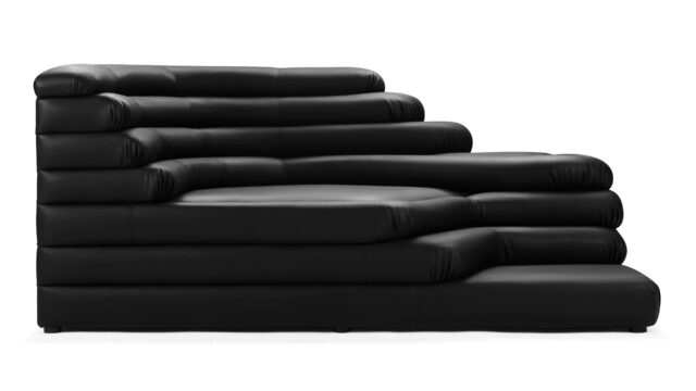 The Terrazza – Black Vegan Leather, Left Arm