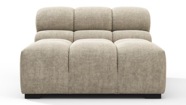 The Tufty – Beige Gray Chenille, Armless