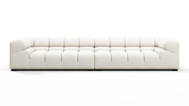 The Tufty Outdoor – Soft White Performance Weave (Outdoor), Extra Large Sofa